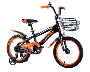 Дитячий велосипед 16 ST Crossride «BRIX» чорно-помаранчевий