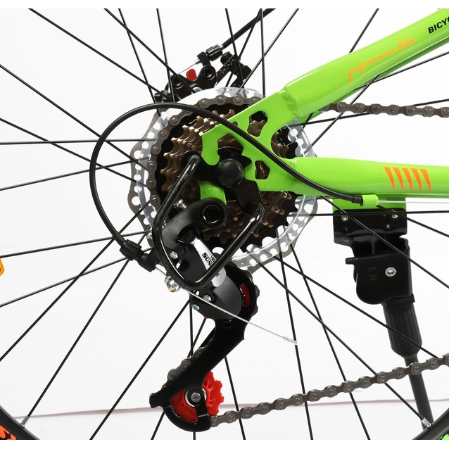 Велосипед 24 ST Corso «GENESIS»  G-24377 сталь 11", (к-т SunRun) салатовий фото westvelo.com