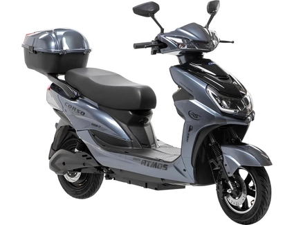 Електроскутер Corso «ATMOS» TS-731147, двигун 2000W, акумулятор 72V 35Ah графеновий, сірий, колеса 10" + 1 ящик. акум