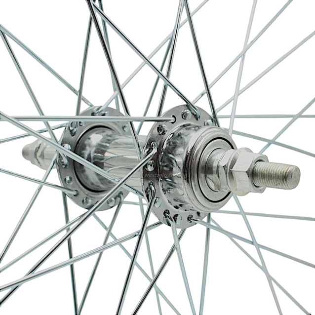 Колесо 24 зад, обід AL 1-ний чорний, втулка М на віночках фото westvelo.com