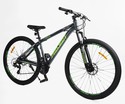 Велосипед 29 AL Corso «PROJECT» T-29046 алюміній 17", (к-т Saiguan) графітово-салатовий фото westvelo.com
