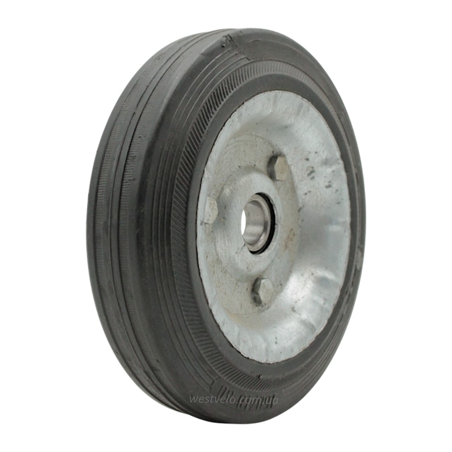 Колесо для візка 160mm (40-80) під вісь Ø17mm, широке, на 1 підшипник фото westvelo.com