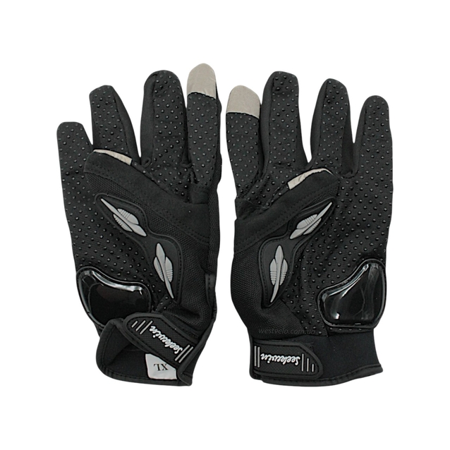 Мото рукавиці (XL) "MP-3" SEK WIN, чорно-сірий фото westvelo.com