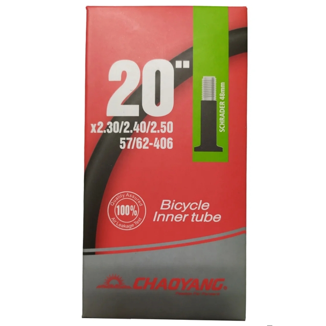 Камера 20. довгий ніпель AV 48mm CHAOYANG (2.30-2.50) фото westvelo.com