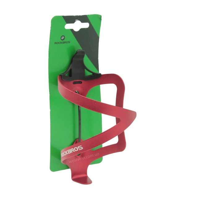 Фляготримач алюміній ROCKBROS червоний, тип 1 фото westvelo.com