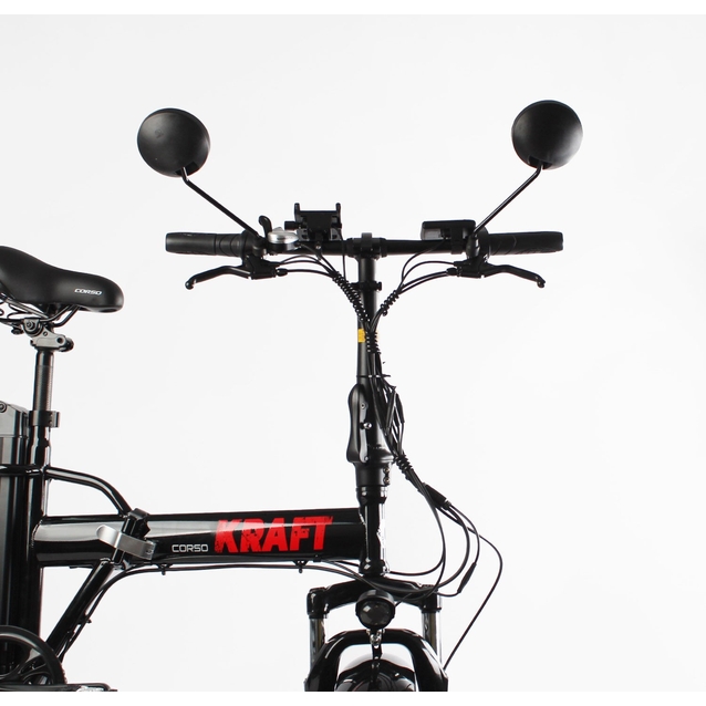 Електрофетбайк 20 ST Corso «KRAFT» KR-31007 сталь, двигун 500W, акумулятор 48V15Ah літієвий, (к-т SHIMANO) чорно-червоний (1) фото westvelo.com