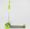 Самокат дитячий 3-х колісний, Best Scooter LK-70111 сіро-салатовий, колеса PU Ø120mm/80mm зі світлом, знімне кермо
