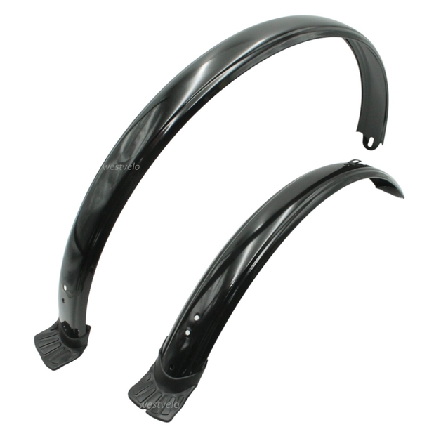 Крила 26 сталеві чорні з доточкою фото westvelo.com