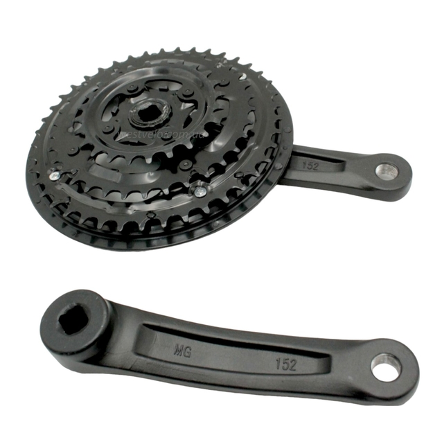 Система шатунів мтв мала ARDIS AL, чорна (24/34/42Т) L-152мм. фото westvelo.com