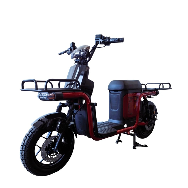 Електроскутер Corso «TRITON» RT-802464, двигун 1500W, акумулятор 72V 40Ah літій-залізо-фосфатний, червоний, колеса 12" + 1 ящик. багажників фото westvelo.com