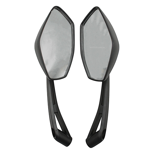 Дзеркало заднього виду П'ятикутні LIPAI (MATRIX) (M8-10 R+R+L) кріплення болти фото westvelo.com