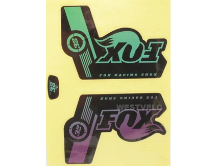 Наклейки на вилку. FOX "прінт 5"