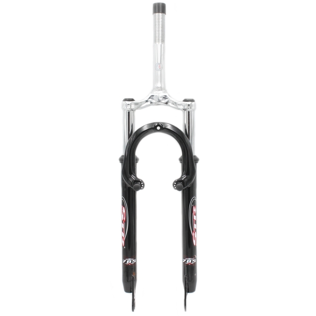 Вилка 26 аморт. різьб. STR №785 V-brake + disk шток L-180mm р.з L-85mm чорна фото westvelo.com