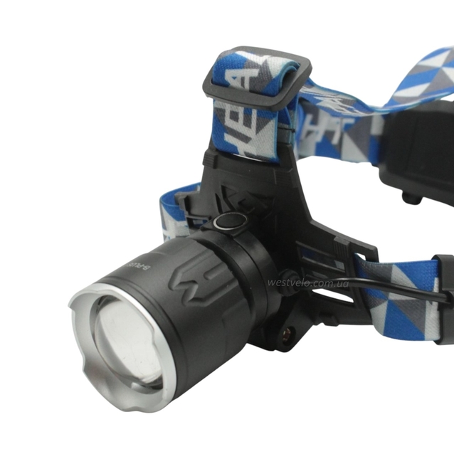 Ліхтар налобний на usb зарядку, BL-909-P50 фото westvelo.com