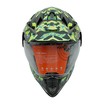 Шолом, закритий крос/ендуро (S) АТV Forsage Rider 034 чорно-салатовий глянцевий з відкидними окулярами фото westvelo.com
