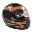 Мото шолом, закритий (L 59-60) BLD "PREMIER" чорно-помаранчевий, глянець (825) фото westvelo.com