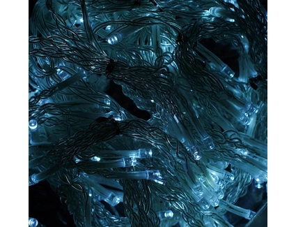 Гірлянда-штора 3х0,75 м, 180 лампочок, від USB, біле світло, 8 режимів (C 61481)