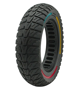 Покришка 10-2.5×6.1 CITYNEYE (Ø155 - 36мм) лита (Перфорована) безкамерка для електросамоката з кольоровими полосами (192)