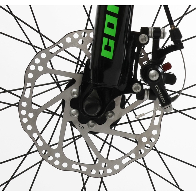 Велосипед 24 AL Corso «PROJECT» R-24119 алюміній 11", (к-т Saiguan) салатовий фото westvelo.com