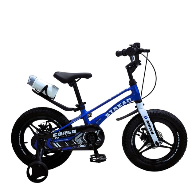 Дитячий велосипед 14 MG Corso «STREAM» SM-14326, магнієва рама, синій фото westvelo.com