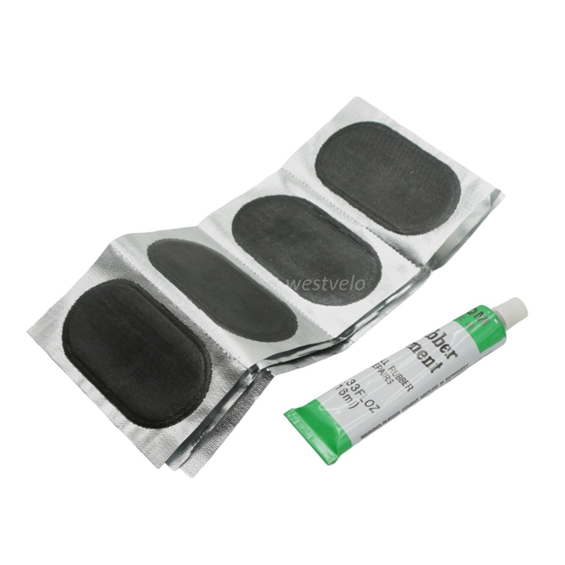 Латки + клей RS 12 круглі (чорні) фото westvelo.com