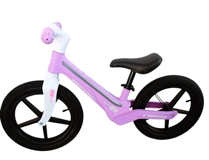 Велобіг 14 Corso надувні колеса, нейлонова рама зі світлом M-40119 рожевий