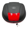 Кофр (багажник) для мотоцикла задній LIPAI 668 (456х402х291) 28L чорно-червоний, з катафотом, швидко з'ємний фото westvelo.com