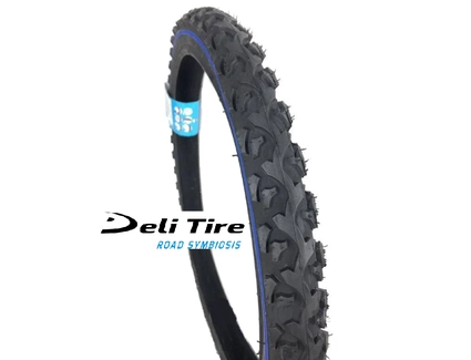 Покришка 14-1.75 DELI TIRE Індонезія (186) шип косичка, синя смуга (47-254)