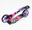 Самокат дитячий 2-х колісний, PU Best Scooter «SHARK» SH-30610 чорно-рожево-фіолетовий, Ø200mm, з ручним гальмом, затискач керма, 1 амортизатор