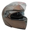 Мото шолом, трансформер (S) (55-56см) VLAND 158 бронзовий матовий  з відкидними окулярами фото westvelo.com