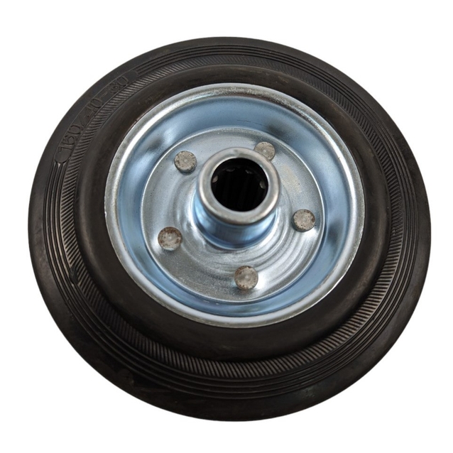 Колесо для візка 160mm (160/40-80), під вісь Ø20mm, широке, роликовий підшипник фото westvelo.com