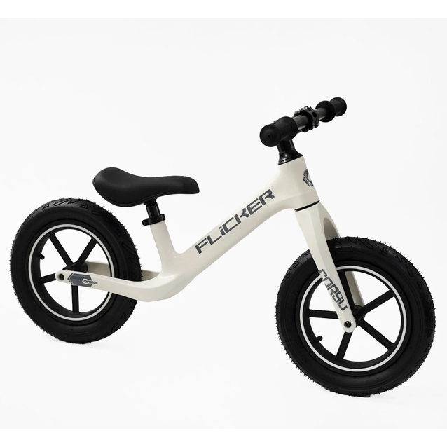 Велобіг 12 Corso надувні колеса, нейлонова рама «FLICKER» FL-0632-14 білий фото westvelo.com