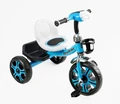Дитячий велосипед 3-х колісний EVA (піна) Best Trike колеса 12-10, BS-24513 блакитний, сталева рама, фара з музикою та світлом, кошик фото westvelo.com