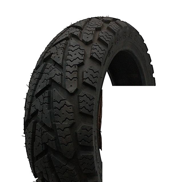 Покришка "12" 130/70-12 Б/К DELI TIRE Індонезія SB-158 WIN T-BERG напів-шип TL (Зимова) фото westvelo.com