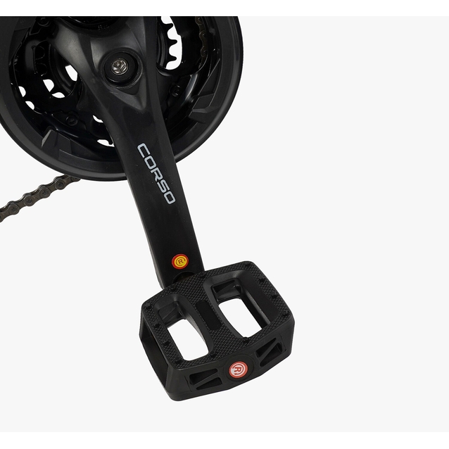 Велосипед 26 AL Corso «NEXT» NX-26400 алюміній 13", (к-т SHIMANO) чорно-жовтий фото westvelo.com