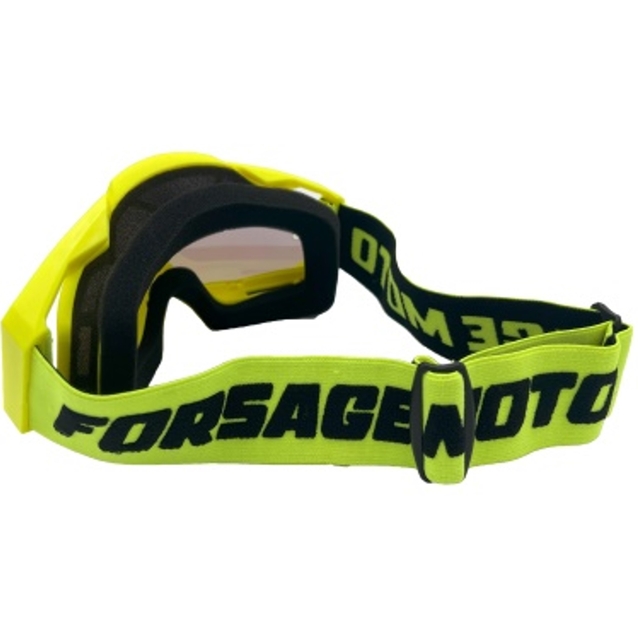 Мото окуляри Кросс-ендуро "MO-8" жовті із дзеркальною лінзою фото westvelo.com