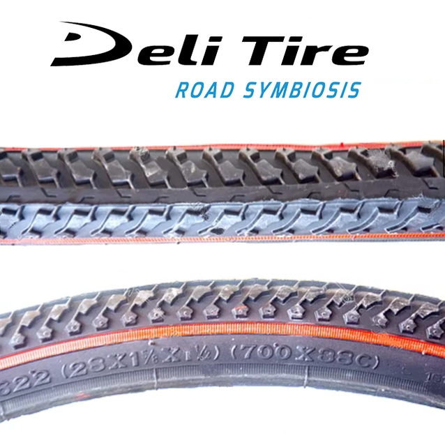 Покришка 28 (40-622) DELI TIRE Індонезія (161) червона смуга фото westvelo.com