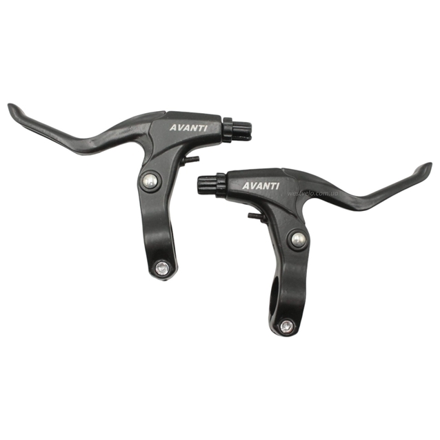 Комплект гальм V-brake AVANTI алюміній чорний (перед+зад, ручки, троси) фото westvelo.com