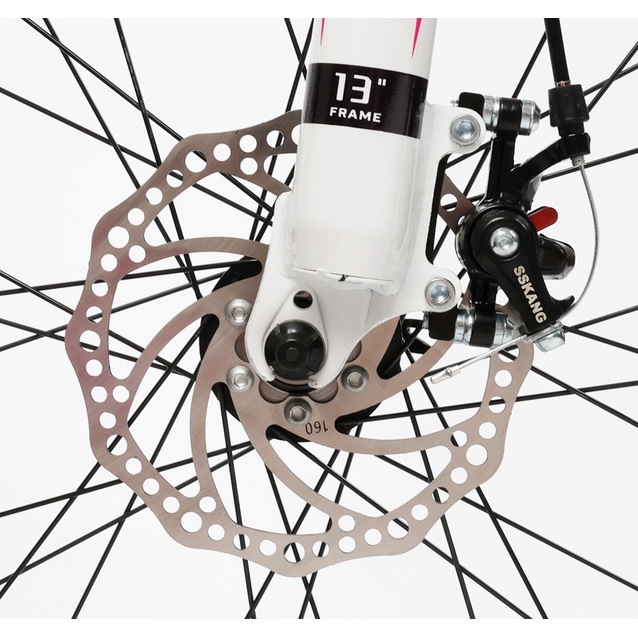 Велосипед 26 AL Corso «MERCURY» MR-26852 алюміній 13", (к-т SHIMANO) чорно-рожевий фото westvelo.com