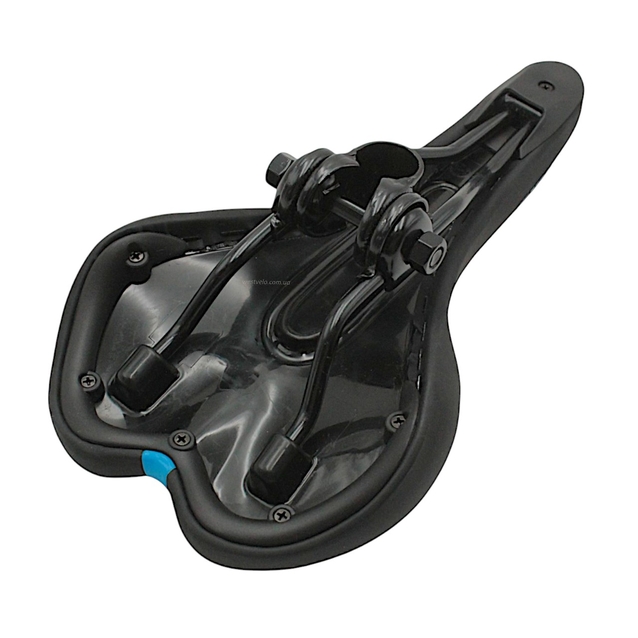 Сідло мтв ARDIS № 085, чорне з синіми смужками (270х150) фото westvelo.com