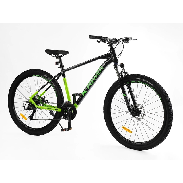 Велосипед 29 AL Corso «X-POWER» PW-65113 алюміній 19", (к-т SHIMANO) чорно-зелений фото westvelo.com
