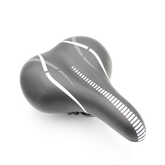 Сідло мтв на демпферах №7174 чорно-сіре фото westvelo.com