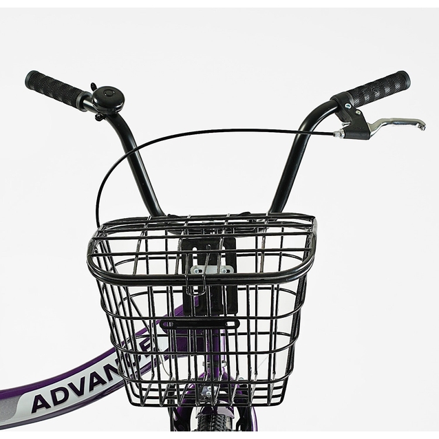 Міський велосипед 24 ST Corso «ADVANCE» AD-24198 (складна рама) сталь 14", фіолетовий (+к/к/б) фото westvelo.com