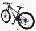 Велосипед 27.5 ST Corso «AMBER» MB-23960 сталь 15", (к-т SHIMANO) фіолетово-білий фото westvelo.com