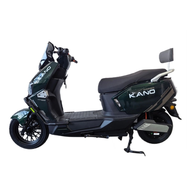 Електроскутер Corso «KANO» KN-261073, двигун 2000W, акумулятор 72V 30Ah літій-залізо-фосфатний, зелений колеса 12/10" фото westvelo.com
