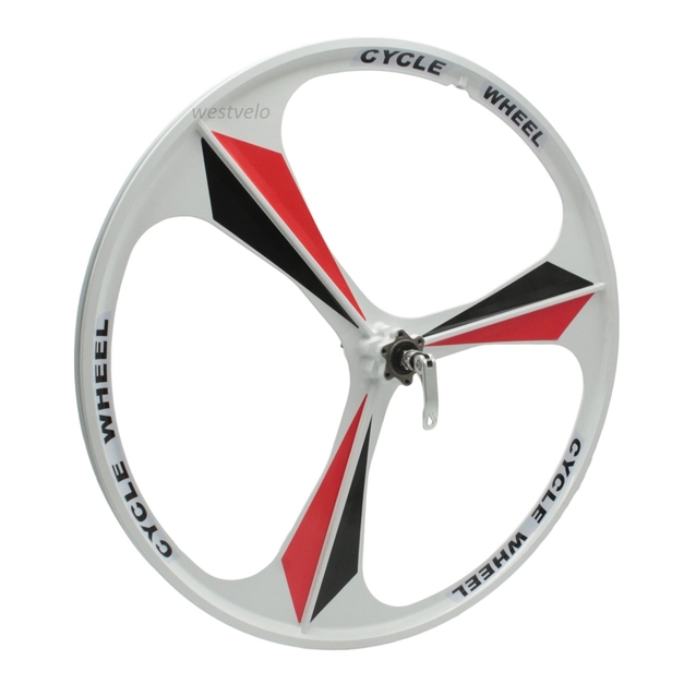 Колеса 26 перед+зад, обода ЛИТІ білі, на промах, диск 6 болтів, ексцентрик фото westvelo.com