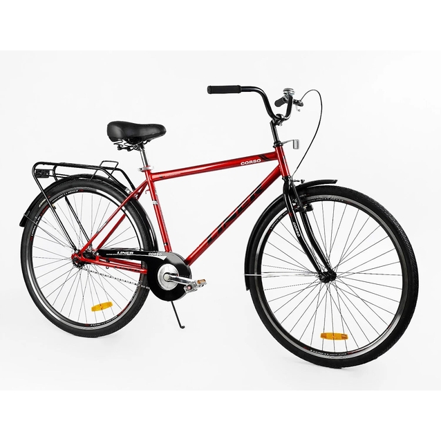 Міський велосипед 28 ST Corso «LINER» LN-28690 сталь 19", вишневий фото westvelo.com