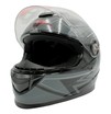 Мото шолом, закритий (S 55-56) F2 М65 чорно-сірий, глянець фото westvelo.com
