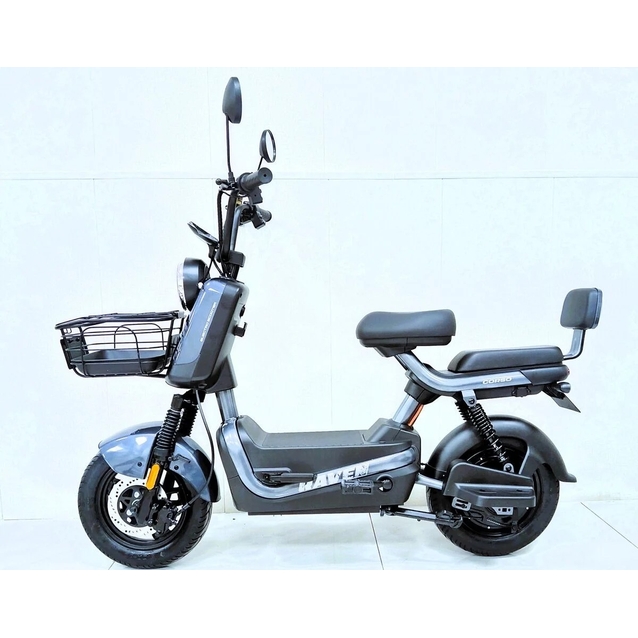 Електроскутер Corso «RAVEN» RN-191075 двигун 800W, акумулятор 60V/20Ah графеновий, графіт, колеса 10" + 1 ящик. акум фото westvelo.com