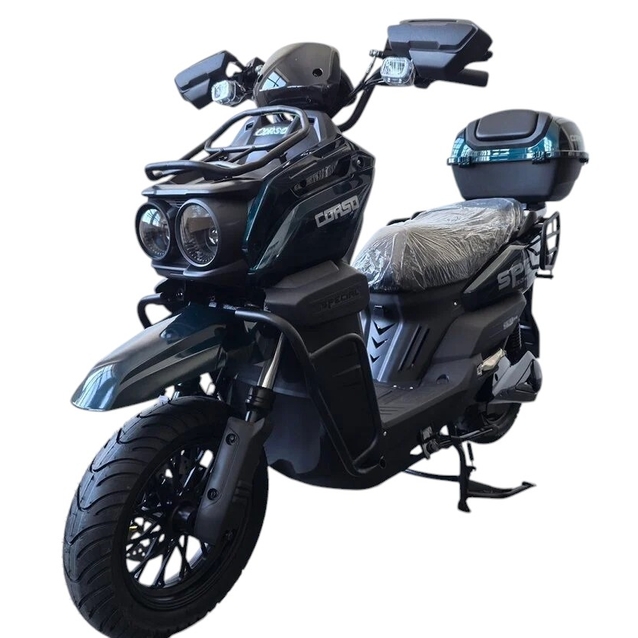 Електроскутер Corso «SPECIAL» SC-812766, двигун 2000W, акумулятор 72V 35Ah свинцево-кислотний, зелений, колеса 10" + 1 ящик. акум фото westvelo.com